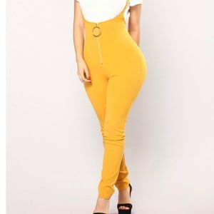 Tell me you love me Jumpsuits-Mustard
